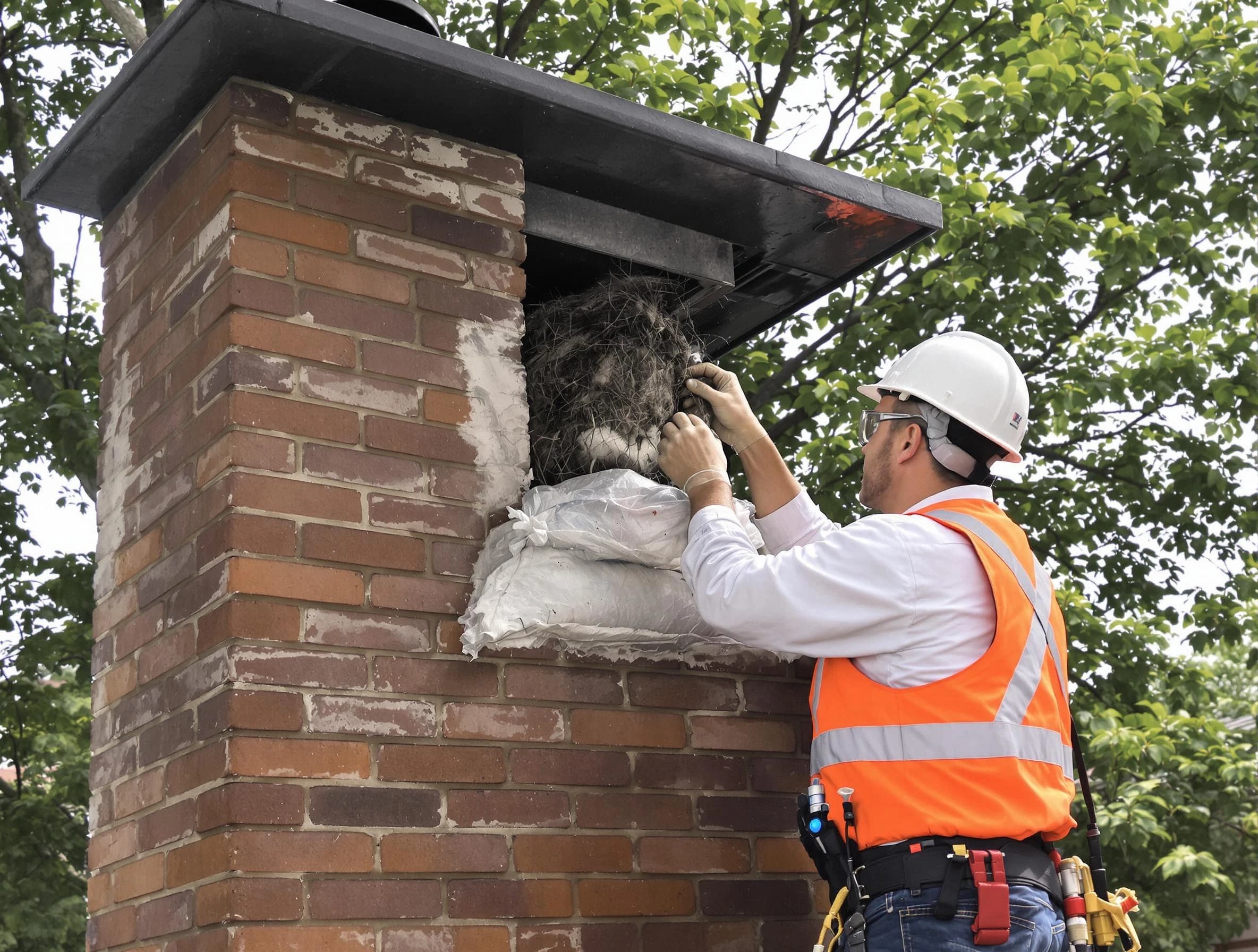 Humane removal of debris and animals by Collier Chimney Sweep in Collier, PA