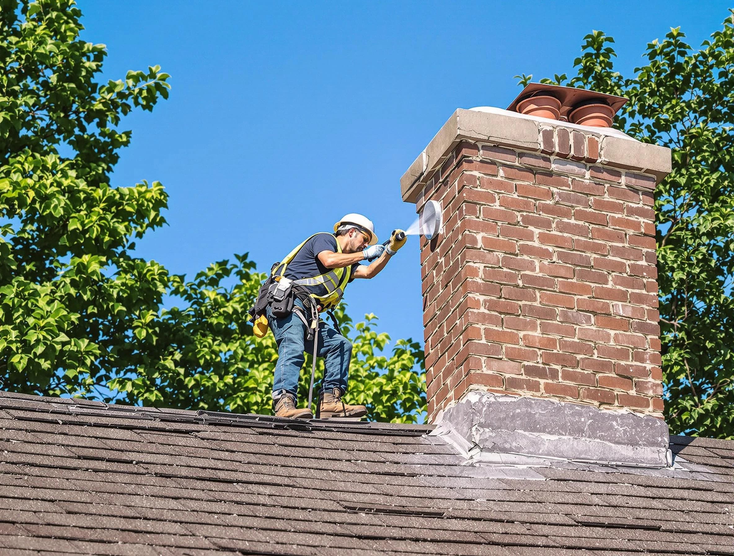 Collier Chimney Sweep performing an inspection with advanced tools in Collier, PA