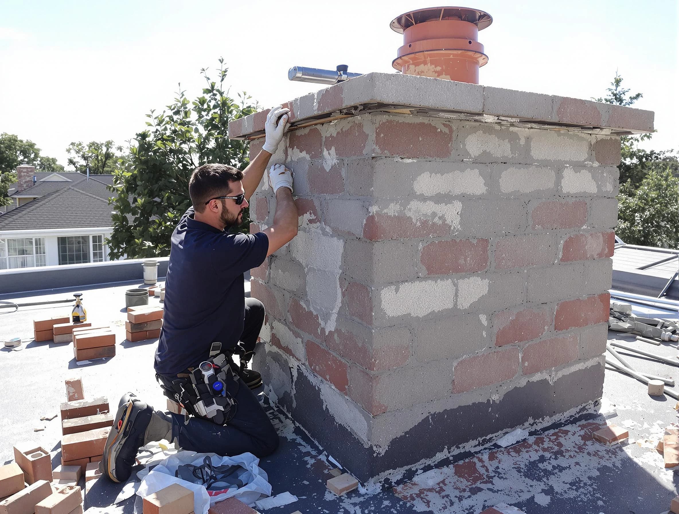 Advanced chimney repair process by Collier Chimney Sweep in Collier, PA