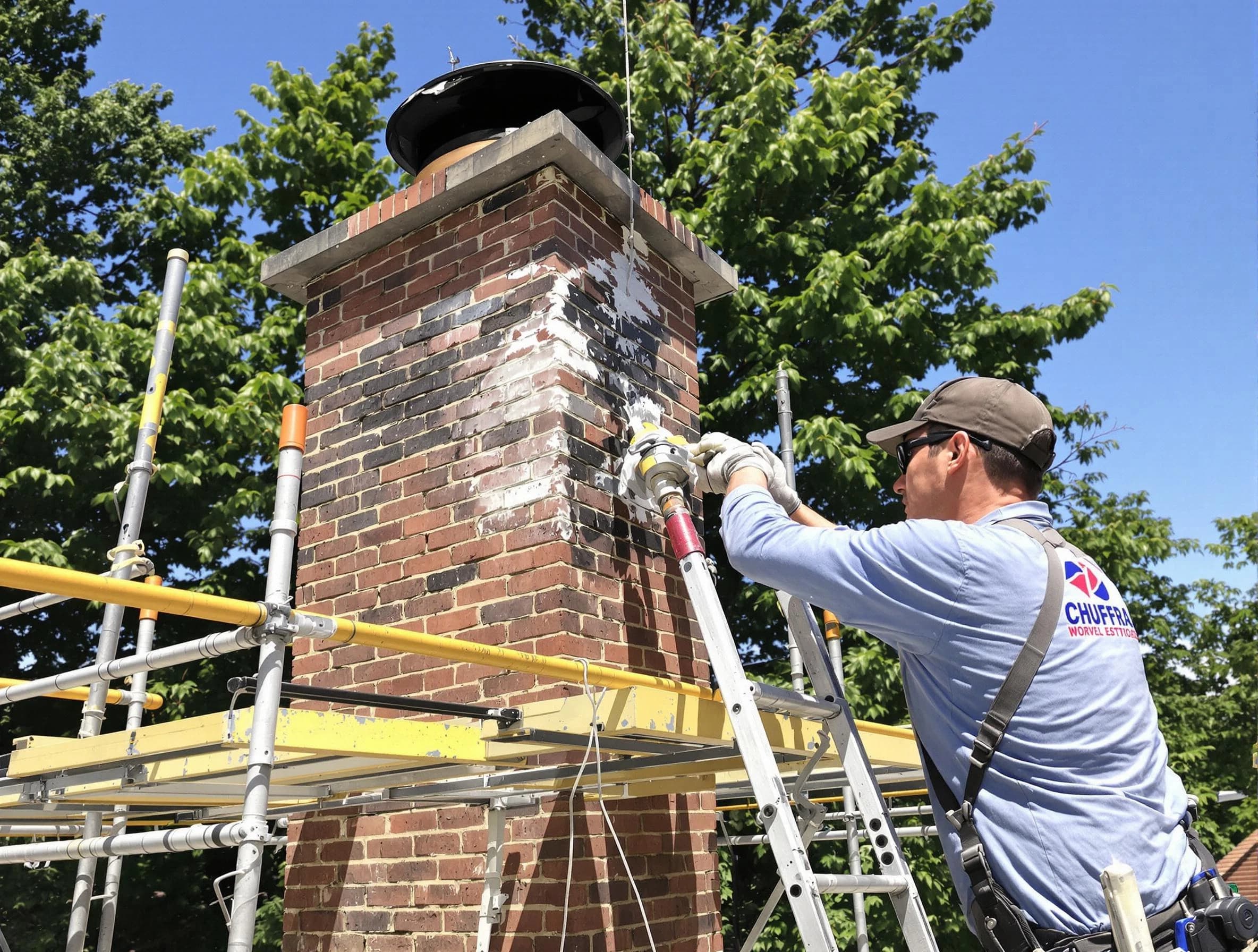 Structural chimney repair by Collier Chimney Sweep in Collier, PA