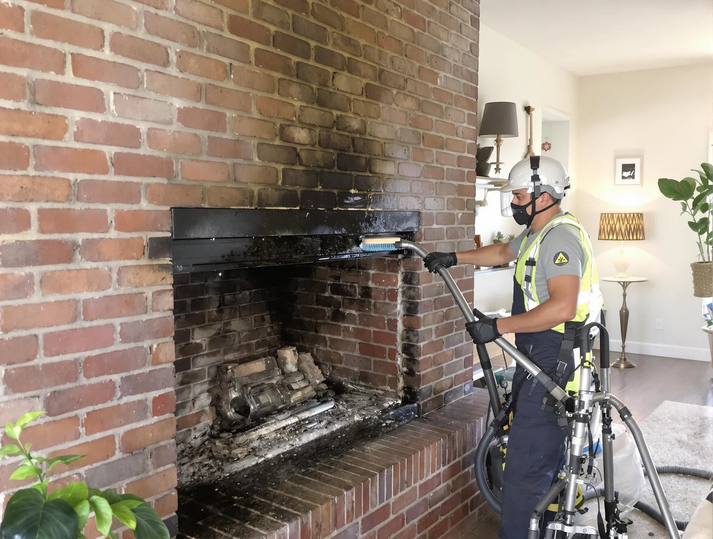 Collier Chimney Sweep providing fireplace cleaning services in Collier, PA