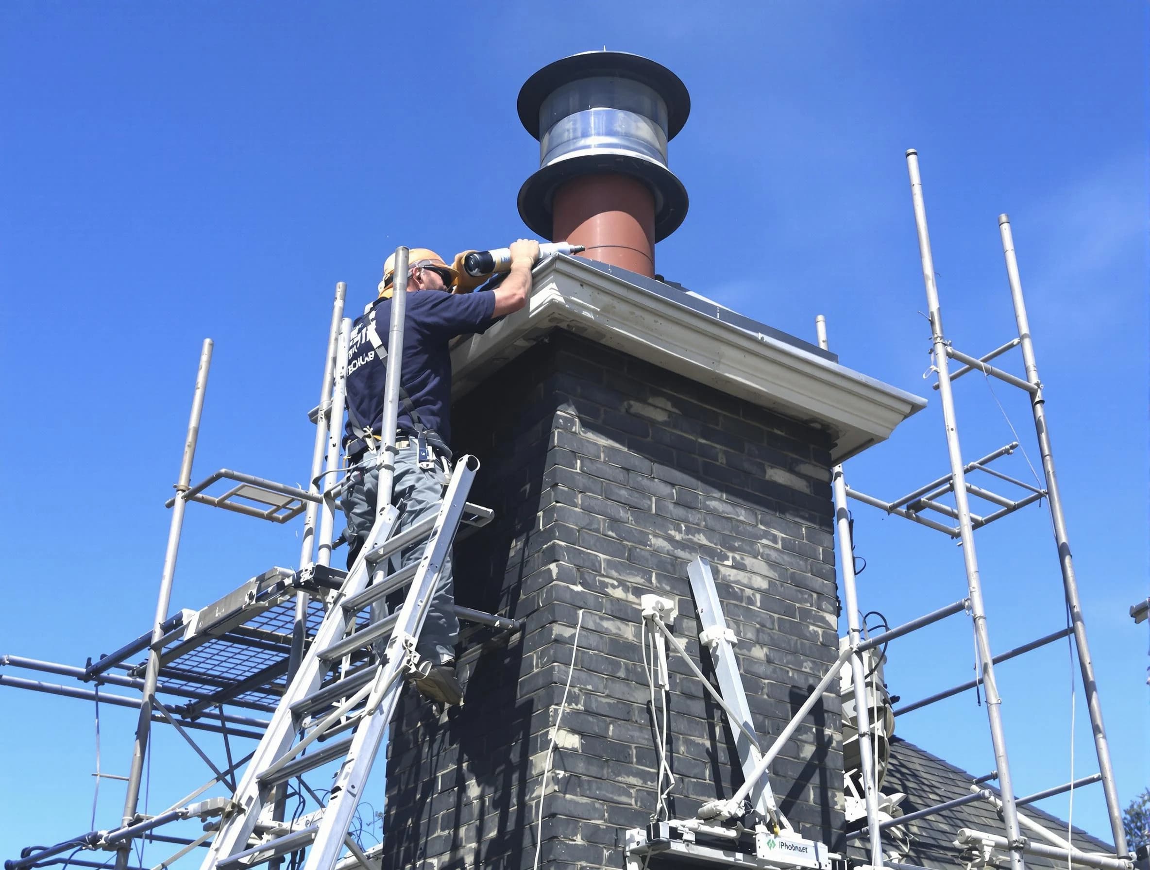 Sturdy chimney crown finished by Collier Chimney Sweep in Collier, PA