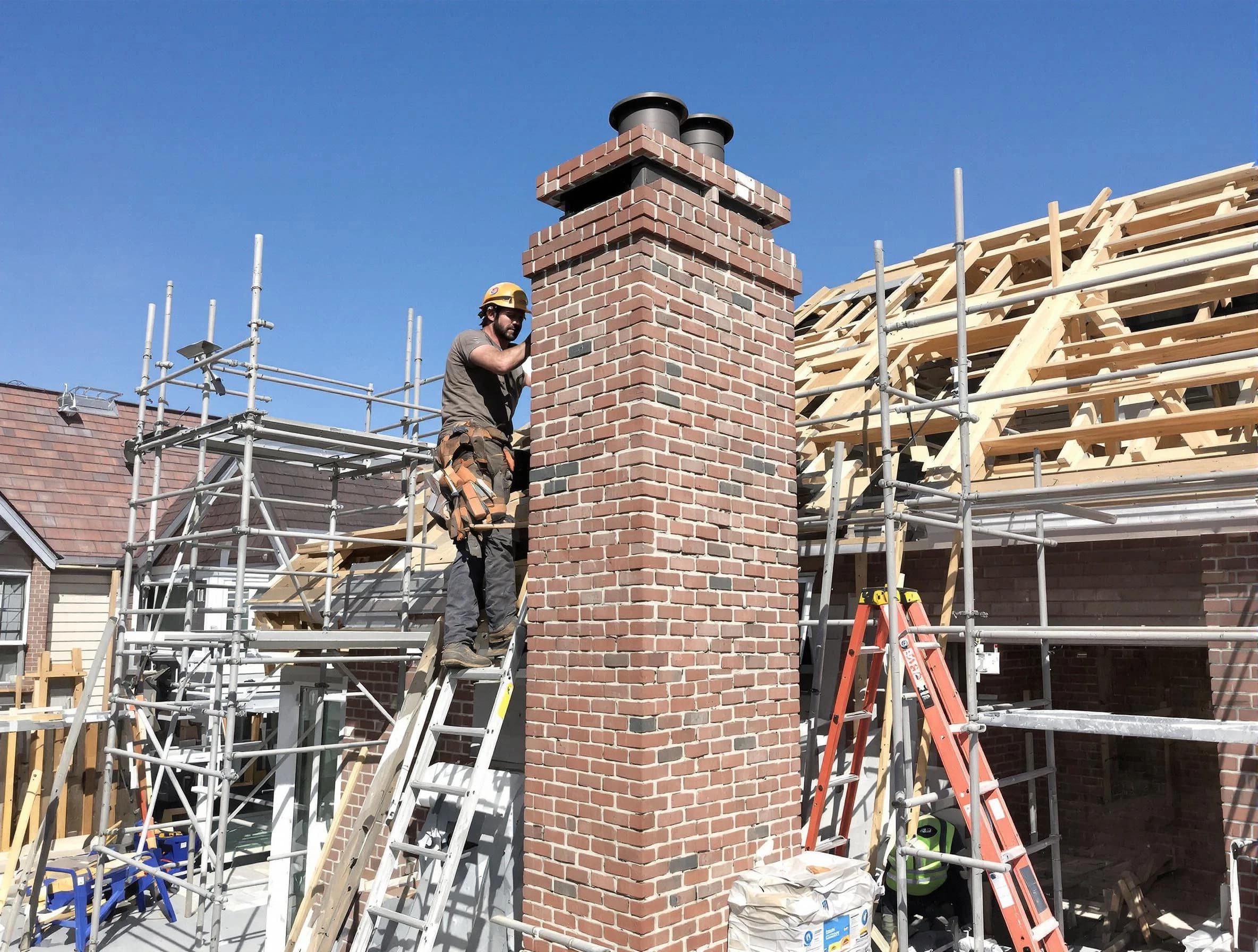 New chimney installation completed by Collier Chimney Sweep in Collier, PA